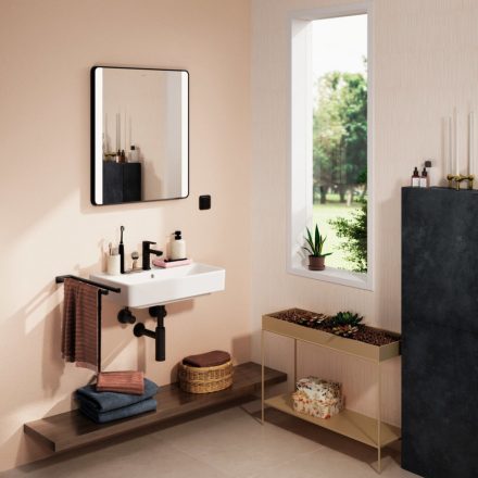 Hansgrohe Xanuia Q Kompakt kerámia mosdó 60x37 cm csapfurattal és túlfolyóval, fehér 60213450