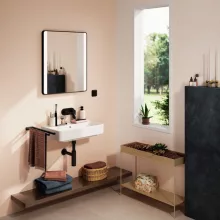   Hansgrohe Xanuia Q Kompakt kerámia mosdó 60x37 cm túlfolyóval és csapfurat nélkül, fehér 60214450