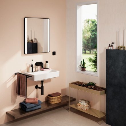 Hansgrohe Xanuia Q Kompakt kerámia mosdó 60x37 cm csapfurat és túlfolyó nélkül, fehér 60216450