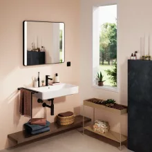   Hansgrohe Xanuia Q kerámia mosdó 70x48 cm csaplyukkal és túlfolyóval, fehér 60221450