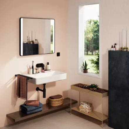 Hansgrohe Xanuia Q kerámia mosdó 70x48 cm, csaplyuk és túlfolyó nélkül, fehér 660224450
