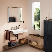   Hansgrohe Xanuia Q kerámia mosdó 80x48 cm csaplyukkal és túlfolyóval, fehér 60225450