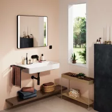   Hansgrohe Xanuia Q kerámia mosdó 80x48 cm, csaplyuk és túlfolyó nélkül, fehér 60228450