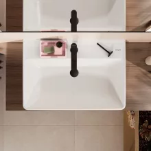   Hansgrohe Xanuia Q Mosdótál 700x480 csapfurattal és túlfolyóval, fehér 60248450
