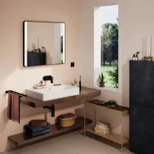   Hansgrohe Xanuia Q Mosdótál 700x480 csapfurat nélkül túlfolyóval, fehér 60249450