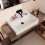 Hansgrohe Xanuia Q Mosdótál 700x480 csapfurat nélkül túlfolyóval, fehér 60249450