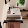Hansgrohe Xanuia Q kerámia mosdótál 65x48 cm csaplyukkal és túlfolyóval, fehér 60252450