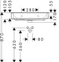 Hansgrohe Xanuia Q kerámia mosdótál 65x48 cm túlfolyóval és csaplyuk nélkül, fehér 60254450
