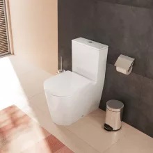   Hansgrohe EluPura S monoblokkos kerámia WC csésze vario kifolyású AquaFall Flush, fehér 60260450