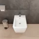 Hansgrohe EluPura Original Q fali kerámia bidé csaplyukkal és túlfolyóval, fehér 60284450
