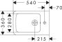 Hansgrohe EluPura Original Q fali kerámia bidé csaplyukkal és túlfolyóval, fehér 60284450