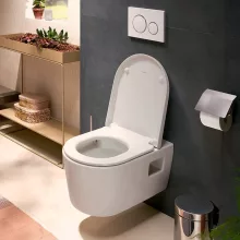   Hansgrohe EluPura Original S fali kerámia WC szett Soft-Close fedéllel, fehér 60288450