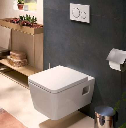 Hansgrohe EluPura Original Q fali kerámia WC, Soft-Close és QuickRelease fedéllel, fehér 60289450
