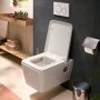 Hansgrohe EluPura Original Q fali kerámia WC, Soft-Close és QuickRelease fedéllel, fehér 60289450