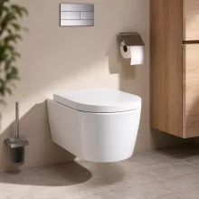 hansgrohe EluPura S fehér perem nélküli fali WC SoftClose és QuickRelease ülőkével, 60292450