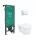 Hansgrohe EluPura Original S beépíthető WC szett fehér nyomólappal és WC ülőkével