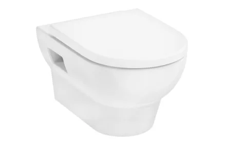 Hansgrohe GladeLake S fali kerámia WC csésze AquaChannel Flush öblítéssel és SoftClose WC ülőkével, fehér 60309450