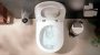 Hansgrohe GladeLake S monoblokkos kerámia WC csésze tartállyal és ülőkével AquaChannel Flush, fehér 60312450