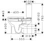 Hansgrohe GladeLake S monoblokkos kerámia WC csésze tartállyal és ülőkével AquaChannel Flush, fehér 60312450