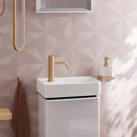 Hansgrohe Xelu Q kerámia kézmosó 360x250 mm csapfurattal és túlfolyó nélkül, balos/fehér 60315450
