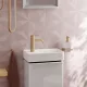 Hansgrohe Xelu Q kerámia kézmosó 360x250 mm csapfurattal és túlfolyó nélkül, balos/fehér 60315450