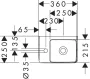 Hansgrohe Xelu Q kerámia kézmosó 360x250 mm csapfurattal és túlfolyó nélkül, balos/fehér 60315450