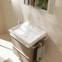   Hansgrohe Xelu Q kerámia mosdókagyló 600x480 mm csapfurattal és túlfolyó nélkül, fehér 60317450