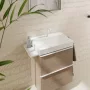 Hansgrohe Xelu Q kerámia mosdókagyló 600x480 mm csapfurattal és túlfolyó nélkül, fehér 60317450