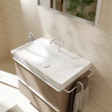   Hansgrohe Xelu Q kerámia mosdókagyló 800x480 mm csapfurattal és túlfolyó nélkül, fehér 60318450