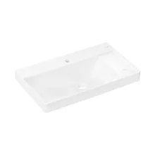   Hansgrohe Xelu Q kerámia mosdókagyló 800x480 mm 2 csapfurattal és túlfolyó nélkül, jobbos/fehér 60319450