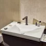 Hansgrohe Xelu Q kerámia mosdókagyló 800x480 mm 2 csapfurattal és túlfolyó nélkül, balos/fehér 60320450