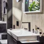 Hansgrohe Xelu Q kerámia mosdókagyló 800x480 mm 2 csapfurattal és túlfolyó nélkül, balos/fehér 60320450