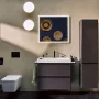 Hansgrohe Xelu Q kerámia mosdókagyló 800x480 mm 2 csapfurattal és túlfolyó nélkül, balos/fehér 60320450