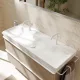 Hansgrohe Xelu Q kerámia mosdókagyló 1200x480 mm 2 csapfurattal és túlfolyó nélkül, fehér 60322450