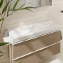 Hansgrohe Xelu Q kerámia mosdókagyló 1200x480 mm 2 csapfurattal és túlfolyó nélkül, fehér 60322450