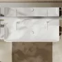 Hansgrohe Xelu Q kerámia mosdókagyló 1200x480 mm 2 csapfurattal és túlfolyó nélkül, fehér 60322450