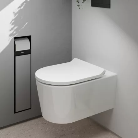 Hansgrohe EluPura S fali kerámia WC csésze AquaHelix Flush öblítéssel, fehér 60343450