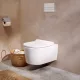 Hansgrohe EluPura S fali kerámia WC csésze AquaHelix Flush öblítéssel és SoftClose WC-ülőkével, fehér 60344450