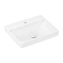   Hansgrohe Xelu Q Pultra tehető kerámia mosdó 60x48 cm csapfurattal és túlfolyó nélkül SmartClean, fehér 61018450