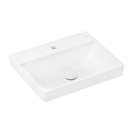 Hansgrohe Xelu Q Pultra tehető kerámia mosdó 60x48 cm csapfurattal és túlfolyó nélkül SmartClean, fehér 61018450