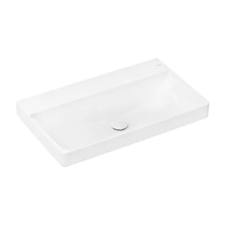 Hansgrohe Xelu Q kerámia mosdó 80x48 cm csapfurat és túlfolyó nélkül SmartClean, fehér 61021450