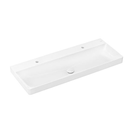 Hansgrohe Xelu Q Pultra ültetett mosdótál 80x48 csapfurat és túlfolyó nélkül SmartClean, fehér 61023450