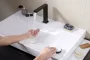 Hansgrohe Xelu Q kerámia mosdó jobb oldali szegéllyel 80x48 két csapfurattal és túlfolyó nélkül SmartClean, fehér 61025450