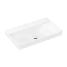   Hansgrohe Xelu Q kerámia mosdó jobb oldali szegéllyel 80x48 csapfurat és túlfolyó nélkül SmartClean, fehér 61026450