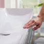 Hansgrohe Xelu Q kerámia mosdó jobb oldali szegéllyel 80x48 csapfurat és túlfolyó nélkül SmartClean, fehér 61026450