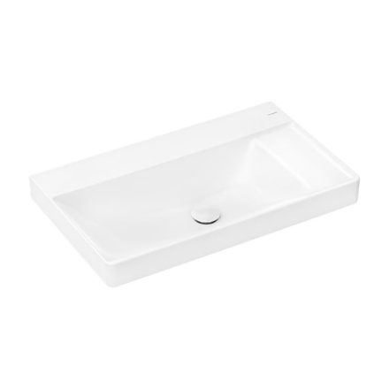 Hansgrohe Xelu Q Pultra ültetett mosdótál jobb oldali szegéllyel 80x48 csapfurat és túlfolyó nélkül, SmartClean 61029450