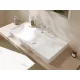 Hansgrohe Xelu Q Pultra ültetett kerámia mosdó 100x48 cm, csapfurattal és túlfolyó nélkül, SmartClean 61039450