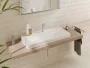Hansgrohe Xelu Q Pultra ültetett kerámia mosdó 100x48 cm, csapfurattal és túlfolyó nélkül, SmartClean 61039450