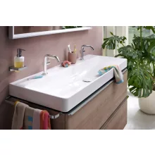   Hansgrohe Xelu Q kerámia mosdó 120x48 cm két csapfurattal és túlfolyó nélkül SmartClean, fehér 61042450
