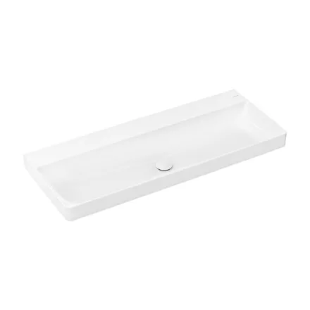 Hansgrohe Xelu Q Pultra ültetett mosdótál 120x48 csapfurat és túlfolyó nélkül SmartClean, fehér 61045450